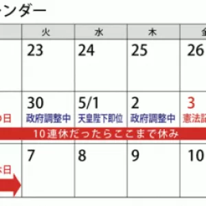 ゴールデンウイークの落とし穴のサムネイル
